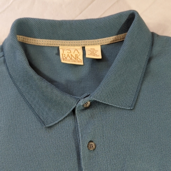 NEW, Jos. A. Bank Blue Polo Shirt Short Sleeve Casual - Picture 2 of 14